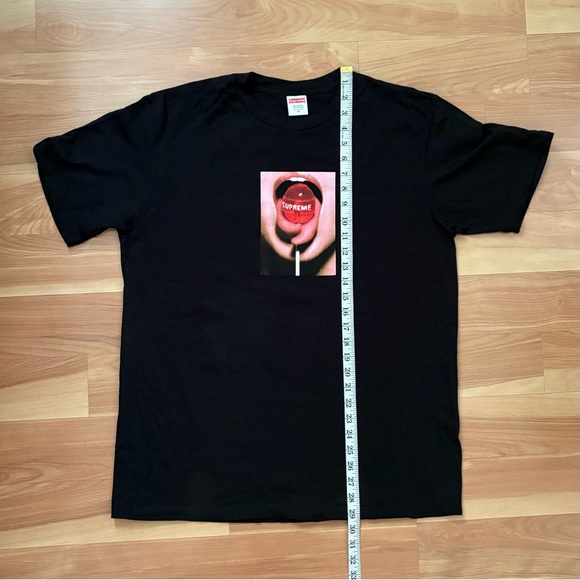 SUPREME Limited Edition Black Lollipop Short Sleeve Tee Shirt Size Medium/Large - Picture 5 of 15